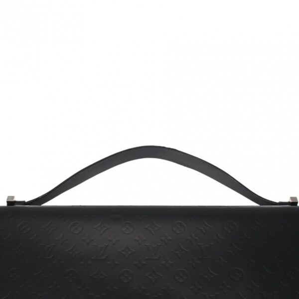 800000126207000 4 Louis Vuitton Anoushka GM Leather Clutch Bag Black