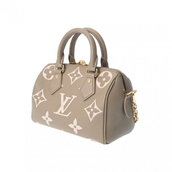 800000126239000 2 Louis Vuitton Speedy Bandouliere 20 2WAY Empreinte Tourtrail Creme