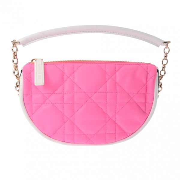 800000126243000 1 Christian Dior Vibe Hobo Leather Shoulder Bag Pink White