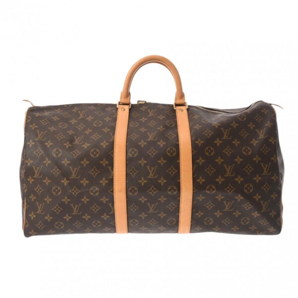 800000126279000 1 Louis Vuitton Keepall 55 Monogram Bag Brown