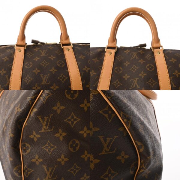 800000126279000 15 c Louis Vuitton Keepall 55 Monogram Bag Brown