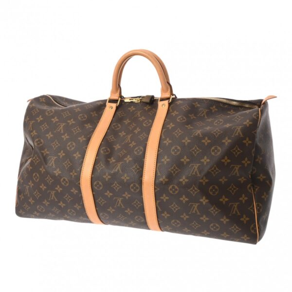 800000126279000 2 Louis Vuitton Keepall 55 Monogram Bag Brown