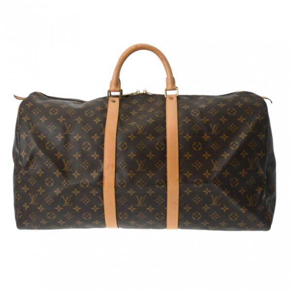 800000126304000 1 Louis Vuitton Keepall 55 Monogram Bag Brown