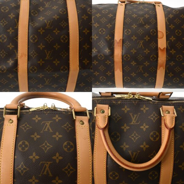 800000126304000 10 c Louis Vuitton Keepall 55 Monogram Bag Brown