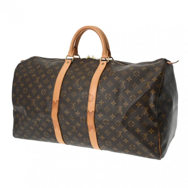 800000126304000 2 Louis Vuitton Keepall 55 Monogram Bag Brown