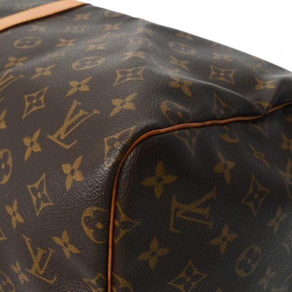 800000126304000 6 Louis Vuitton Keepall 55 Monogram Bag Brown