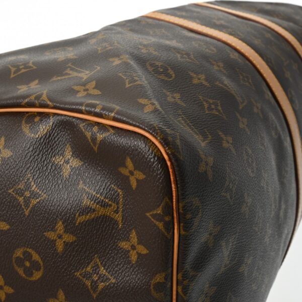 800000126304000 7 Louis Vuitton Keepall 55 Monogram Bag Brown