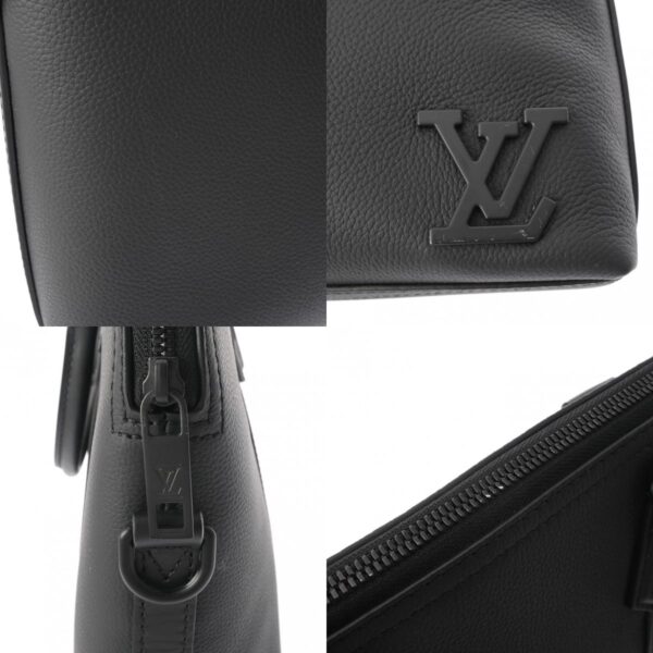 800000126446000 10 c Louis Vuitton Takeoff Briefcase 2WAY Leather Business Bag Black