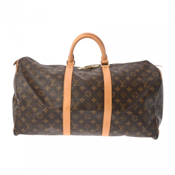 800000126454000 1 Louis Vuitton Keepall 50 Monogram Bag Brown