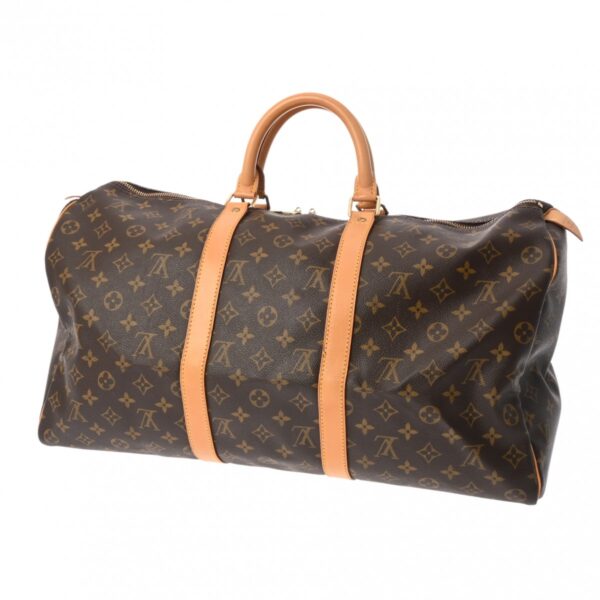 800000126454000 2 Louis Vuitton Keepall 50 Monogram Bag Brown