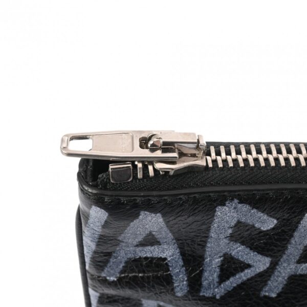 800000126466000 9 Balenciaga Carry Clip M Graffiti Calf Clutch Bag Black