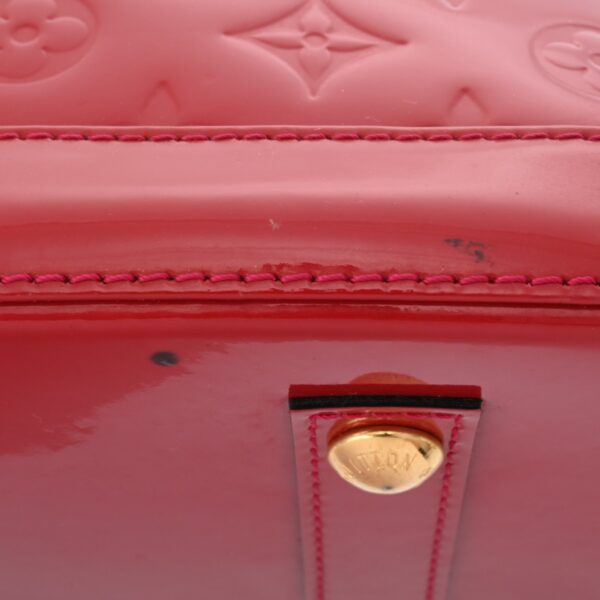 800000126512000 10 Louis Vuitton Alma PM Monogram Vernis Handbag Rose Andian