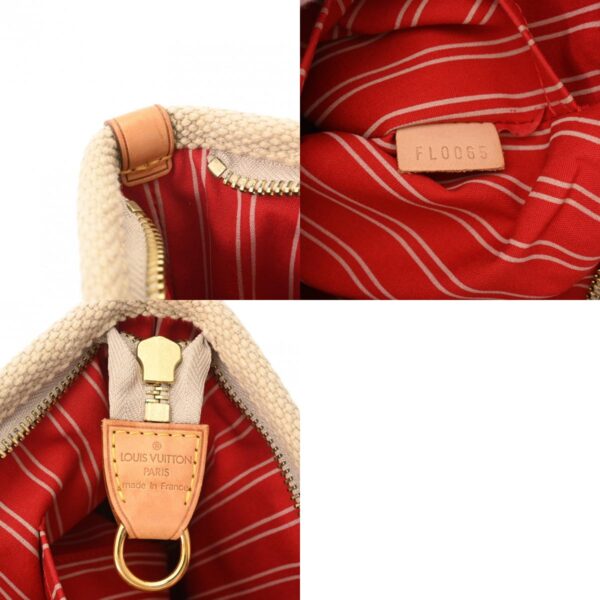 800000126519000 12 c Louis Vuitton Antigua Hippo PM Cotton Handbag Beige Red