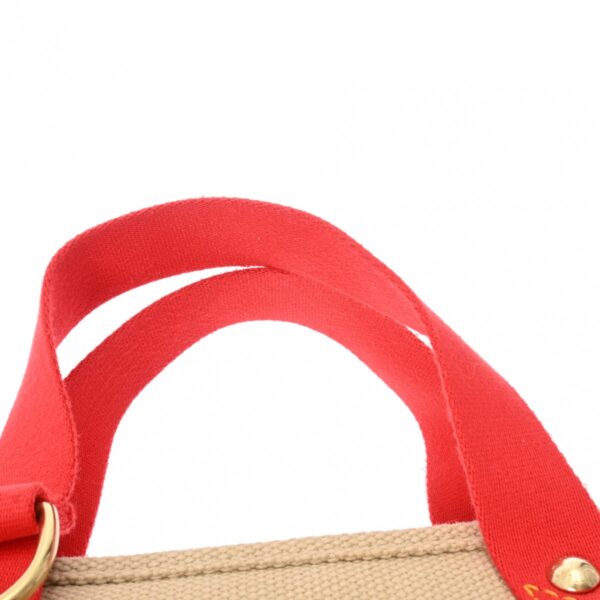 800000126519000 4 Louis Vuitton Antigua Hippo PM Cotton Handbag Beige Red