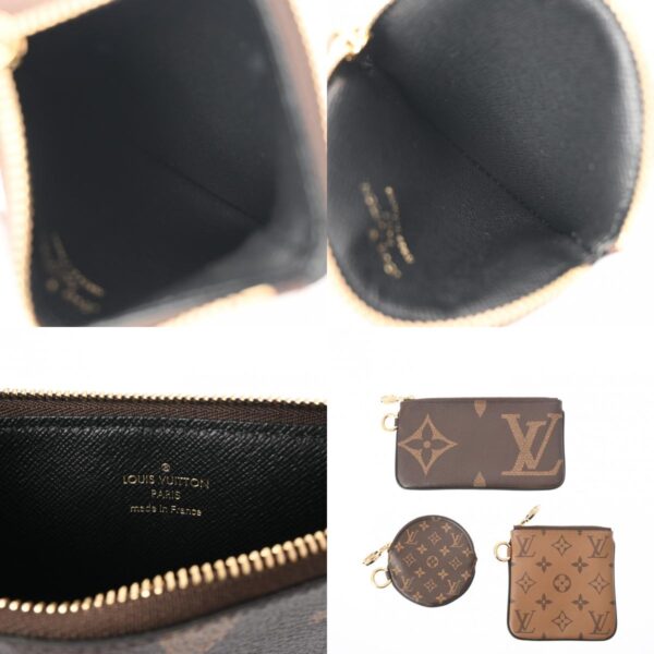 800000126524000 12 c Louis Vuitton Pochette Trio Monogram Reverse Giant Pouch Brown