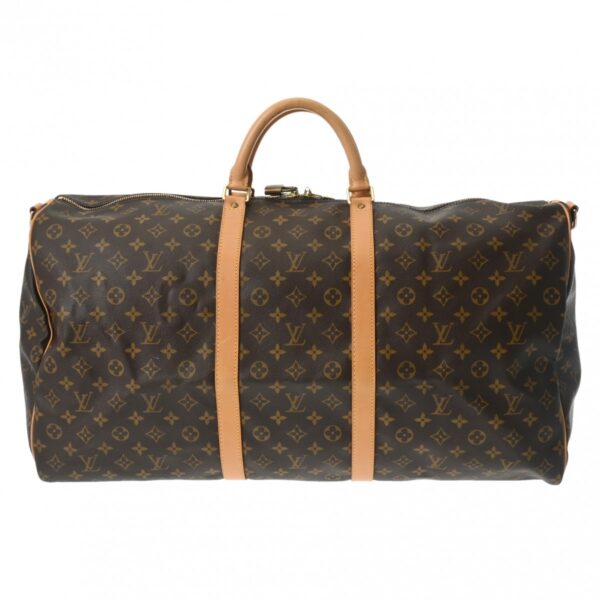 800000126529000 1 Louis Vuitton Keepall Bandouliere 60 Monogram Bag Brown