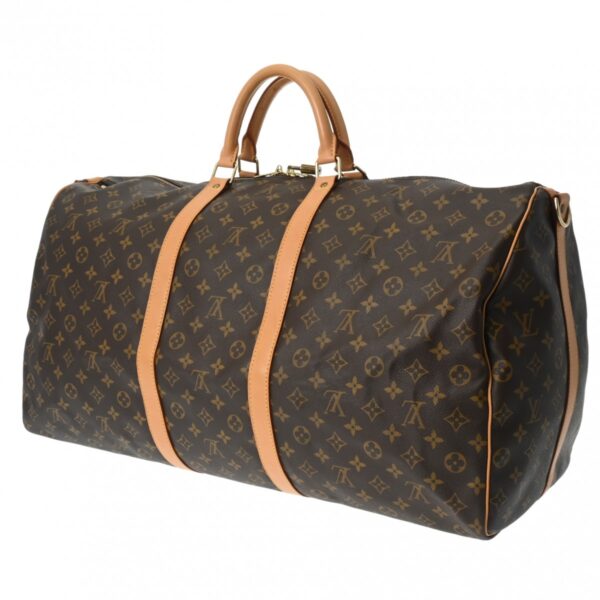 800000126529000 2 Louis Vuitton Keepall Bandouliere 60 Monogram Bag Brown