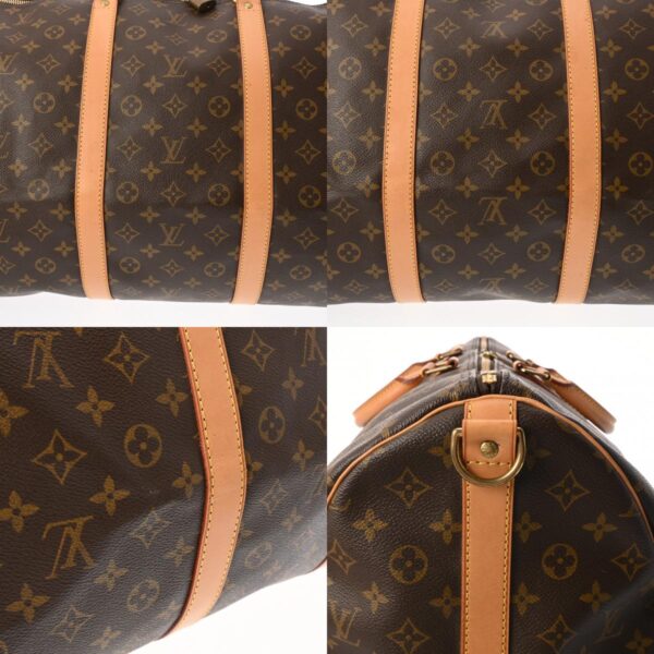 800000126562000 12 c Louis Vuitton Keepall Bandouliere 60 Monogram Bag Brown