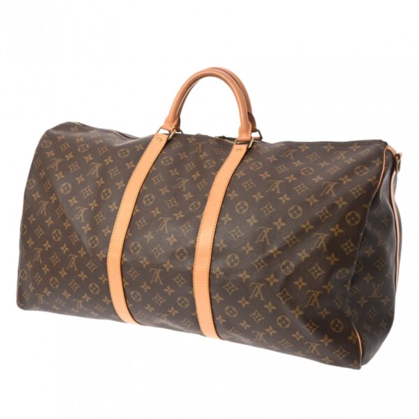 800000126562000 2 Louis Vuitton Keepall Bandouliere 60 Monogram Bag Brown