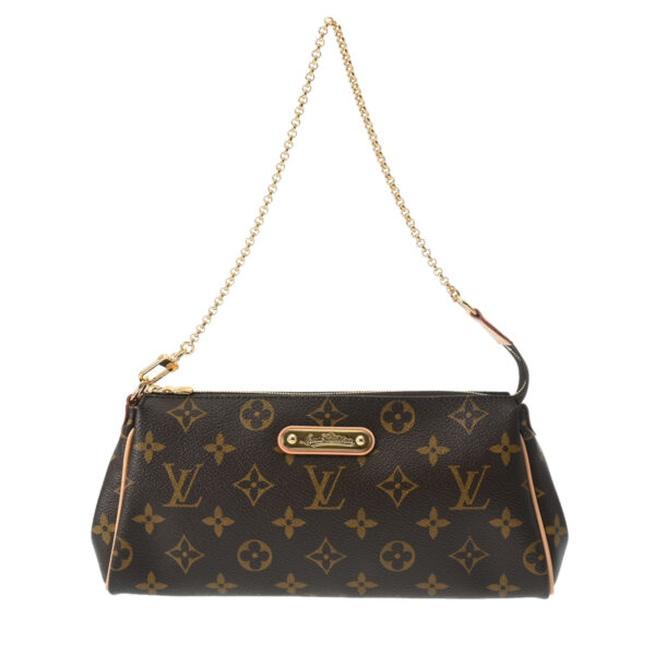 800000126637000 1 Louis Vuitton Eva 2WAY Monogram Shoulder Bag Brown