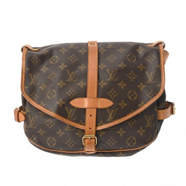 800000126717000 1 Louis Vuitton Saumur 30 Monogram Shoulder Bag Brown