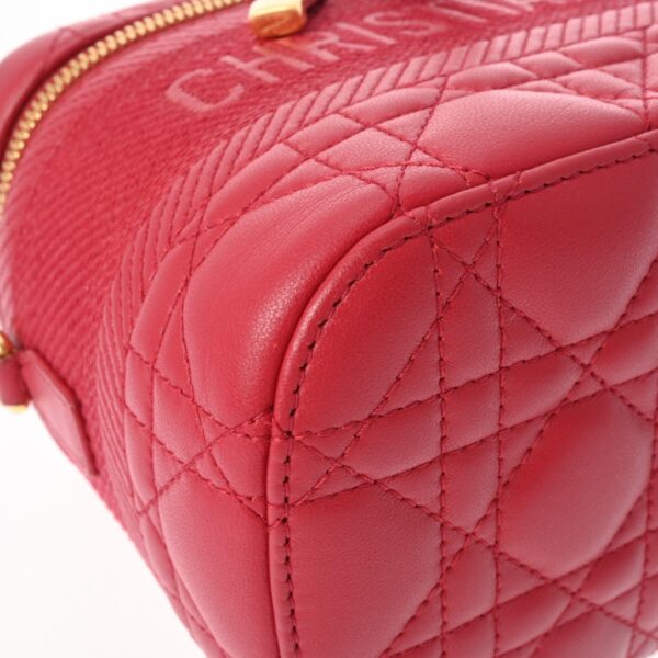 800000127161000 5 Christian Dior Diortravel Vanity Small Lambskin Shoulder Bag Red