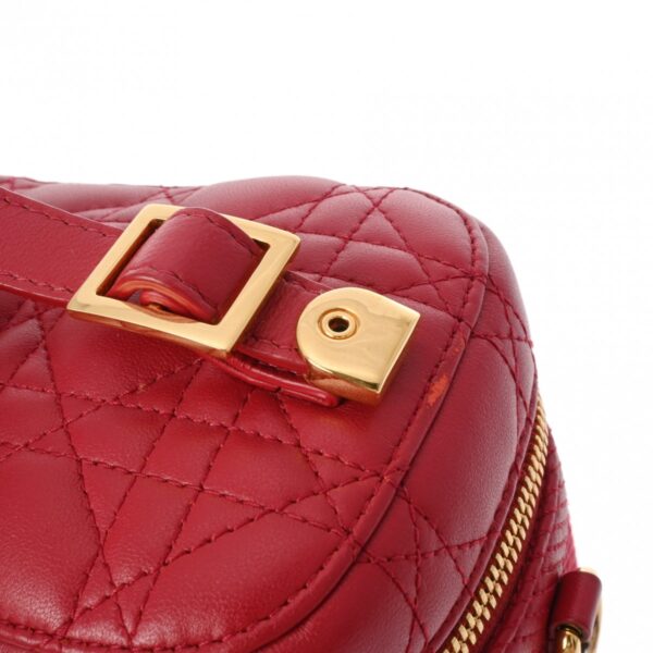 800000127161000 9 Christian Dior Diortravel Vanity Small Lambskin Shoulder Bag Red