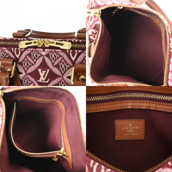 800000127162000 11 c Louis Vuitton Speedy Bandouliere 25 Jacquard 2WAY Bag Bordeaux