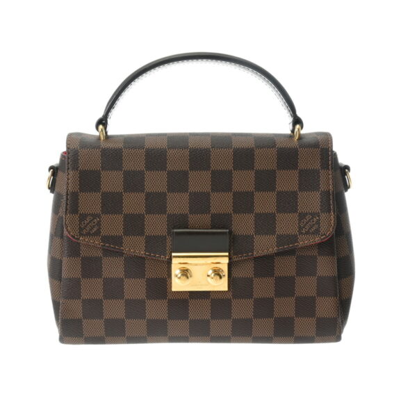 800000127179000 1 Louis Vuitton Croisette 2WAY Damier Handbag Brown