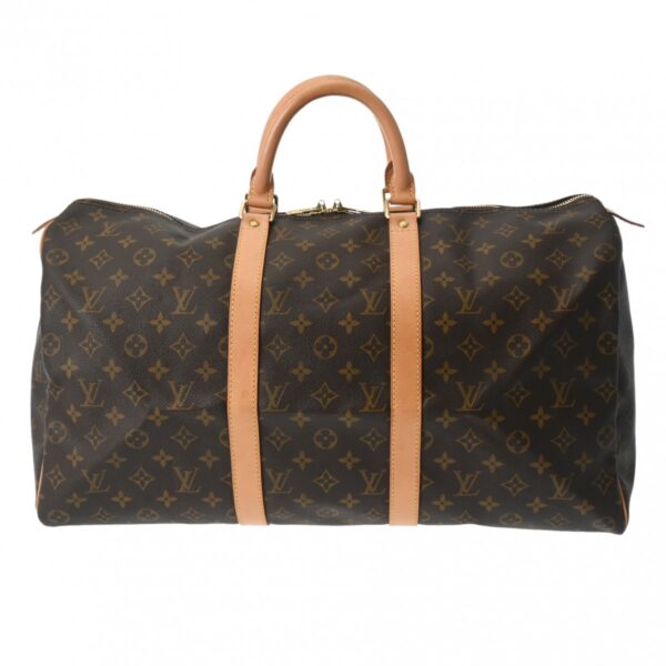 800000127182000 1 Louis Vuitton Keepall 50 Monogram Bag Brown