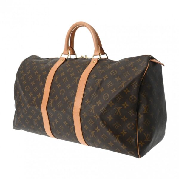 800000127182000 2 Louis Vuitton Keepall 50 Monogram Bag Brown