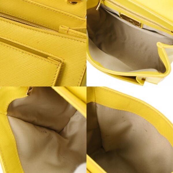 800000127329000 17 c Ferragamo Vara 2WAY Leather Handbag Yellow