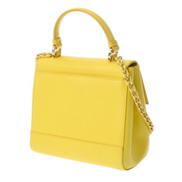 800000127329000 2 Ferragamo Vara 2WAY Leather Handbag Yellow