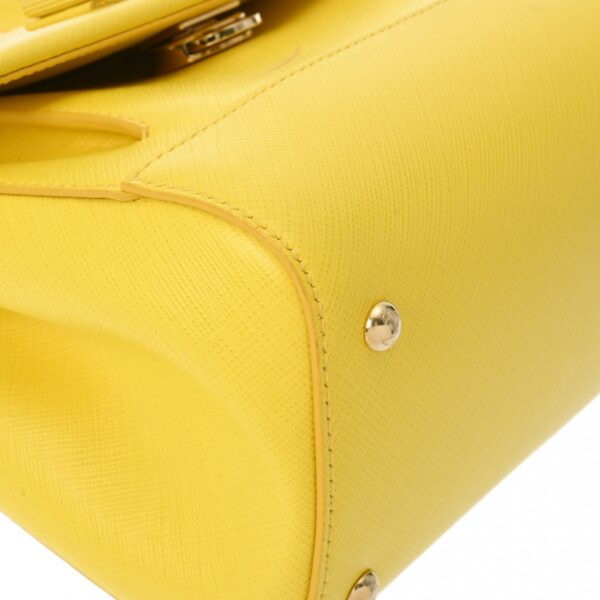 800000127329000 7 Ferragamo Vara 2WAY Leather Handbag Yellow