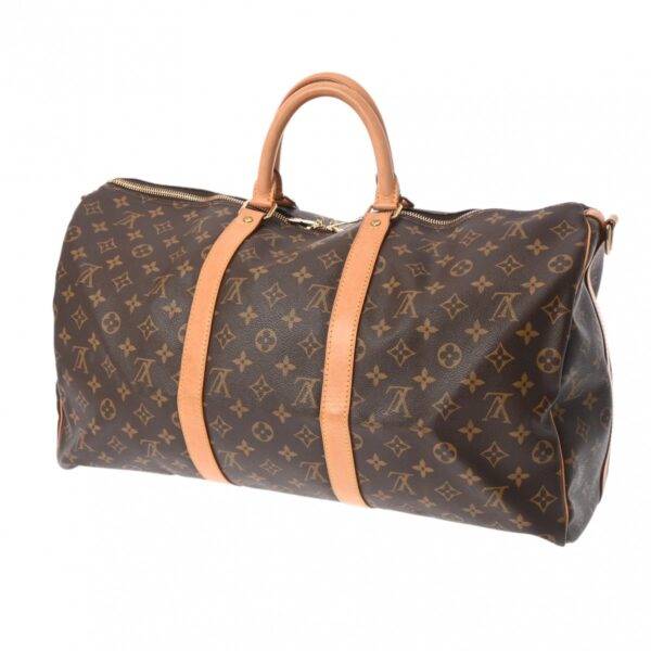 800000127334000 2 Louis Vuitton Keepall Bandouliere 50 Monogram Bag Brown