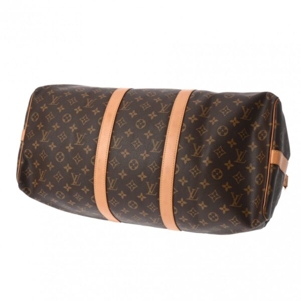 800000127334000 5 Louis Vuitton Keepall Bandouliere 50 Monogram Bag Brown