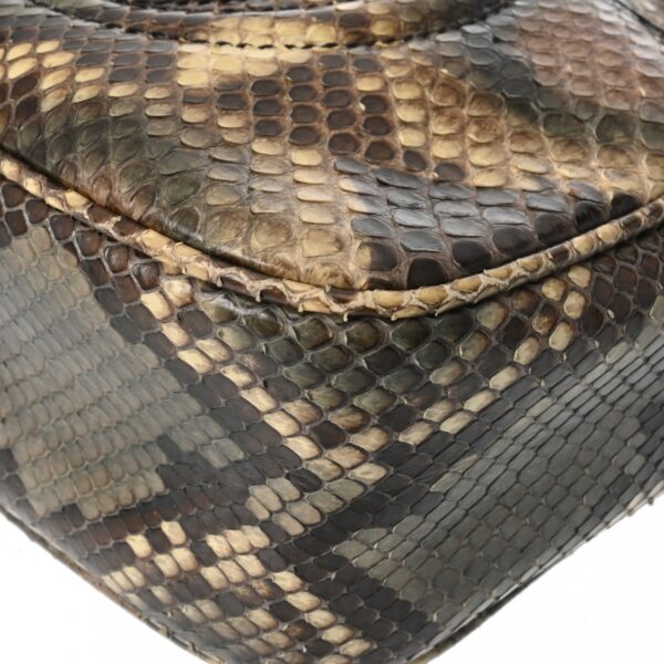 800000127341000 6 Gucci Soho Python Shoulder Bag Brown