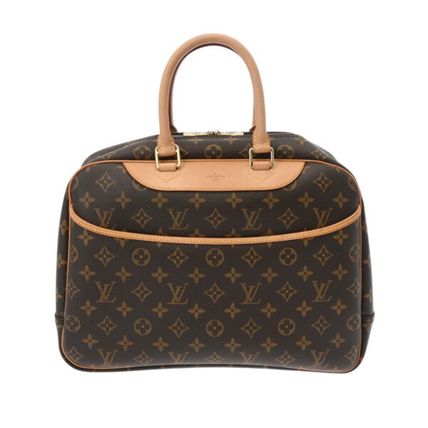 800000127369000 1 Louis Vuitton Deauville Monogram Handbag Brown