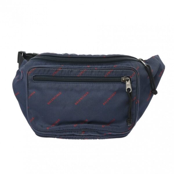 800000127503000 1 Balenciaga Explorer Belt Nylon Body Bag Navy