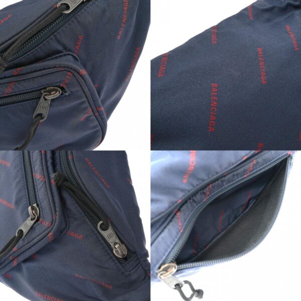 800000127503000 11 c Balenciaga Explorer Belt Nylon Body Bag Navy