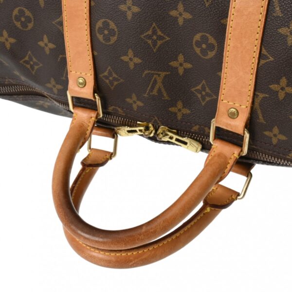 800000127507000 3 Louis Vuitton Keepall Bandouliere 55 Monogram Bag Brown