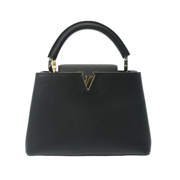 800000127536000 1 Louis Vuitton Capucines BB Taurillon Leather Handbag Noir