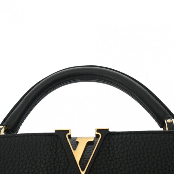 800000127536000 4 Louis Vuitton Capucines BB Taurillon Leather Handbag Noir