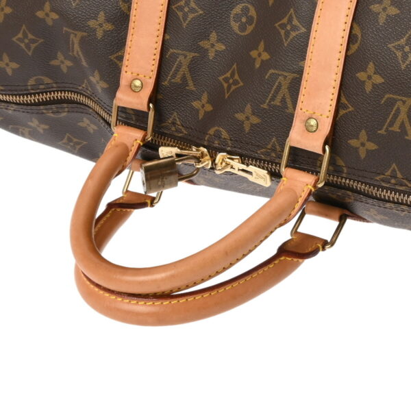 800000127628000 3 Louis Vuitton Keepall Bandouliere 50 Monogram Bag Brown