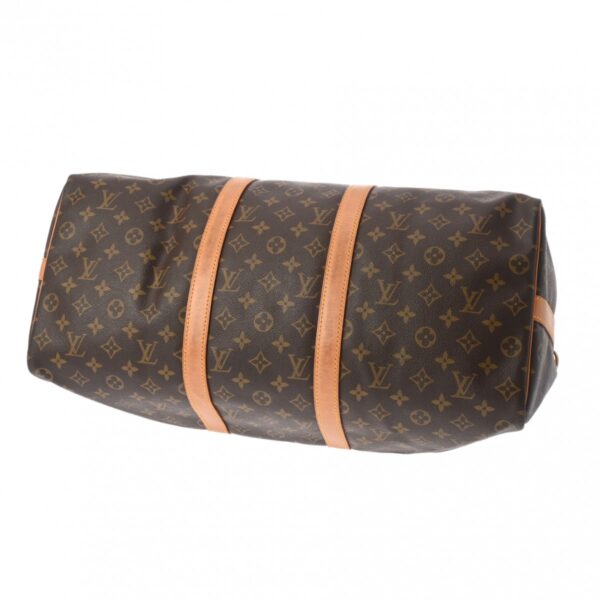 800000127628000 5 Louis Vuitton Keepall Bandouliere 50 Monogram Bag Brown