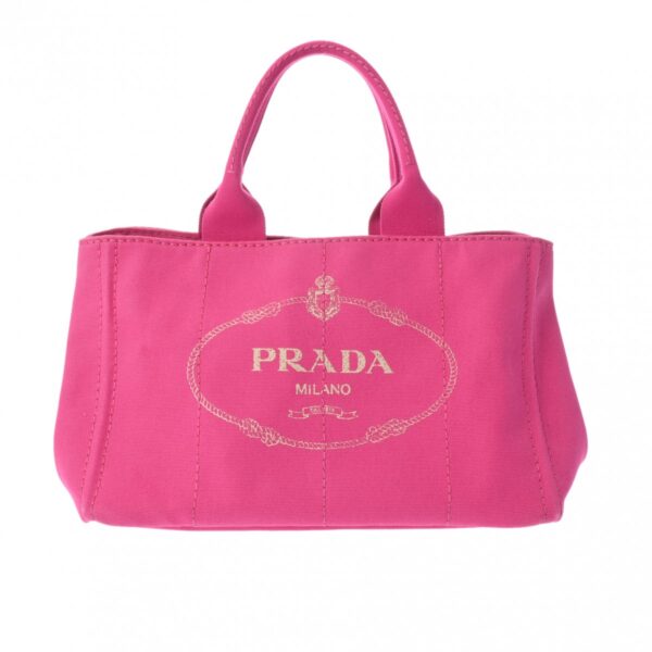 800000127666000 1 Prada Canapa Tote Tote Bag Pink