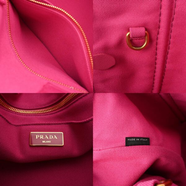 800000127666000 23 c Prada Canapa Tote Tote Bag Pink