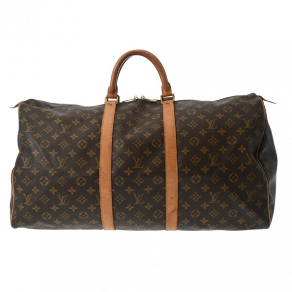 800000127672000 1 Louis Vuitton Keepall 55 Monogram Bag Brown