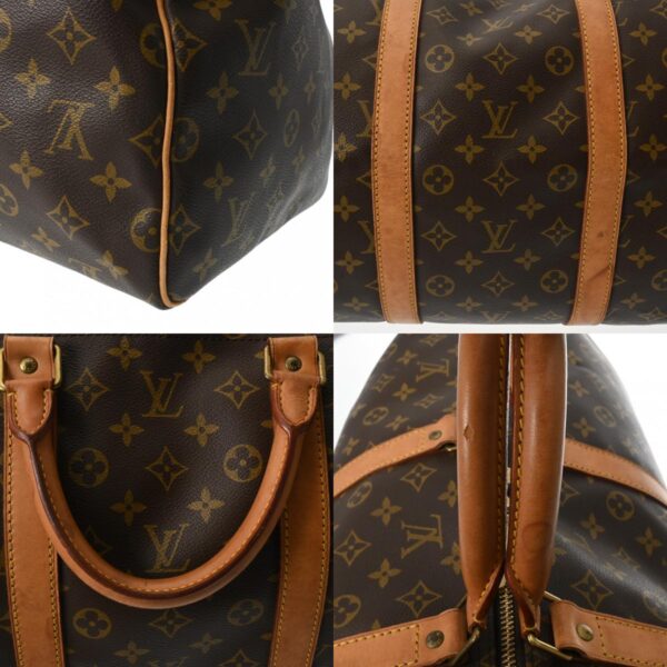 800000127672000 10 c Louis Vuitton Keepall 55 Monogram Bag Brown