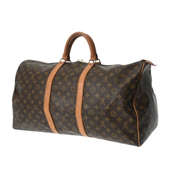 800000127672000 2 Louis Vuitton Keepall 55 Monogram Bag Brown